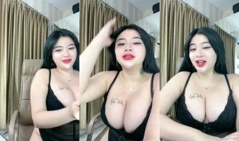 DMX Meychen Beha Hitam Sexy Montok